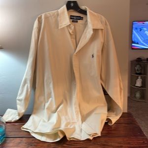 Ralph Lauren Blake Large Button Up Cream color Shirt